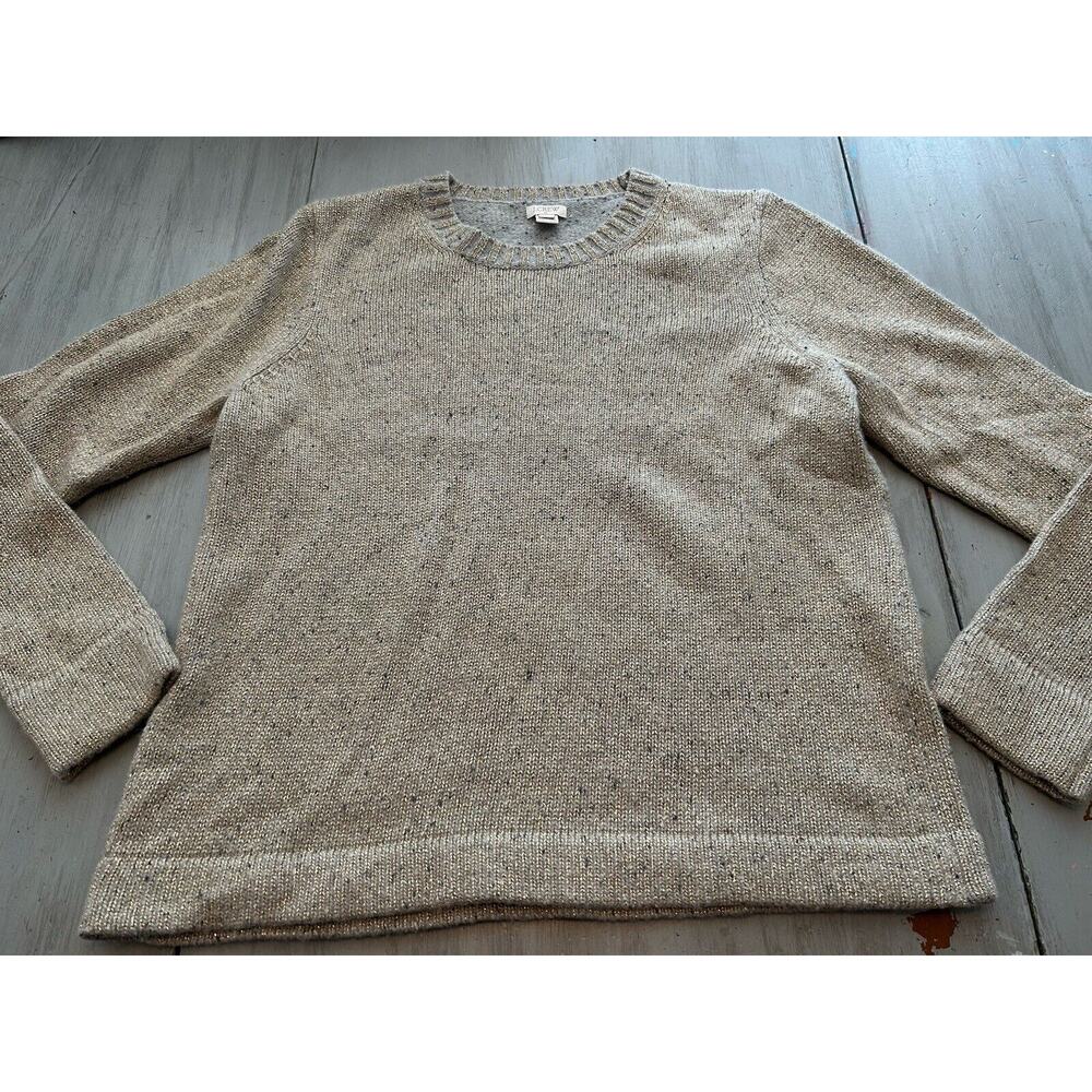 J. Crew Women’s Crewneck Sweater in Oatmeal Beige